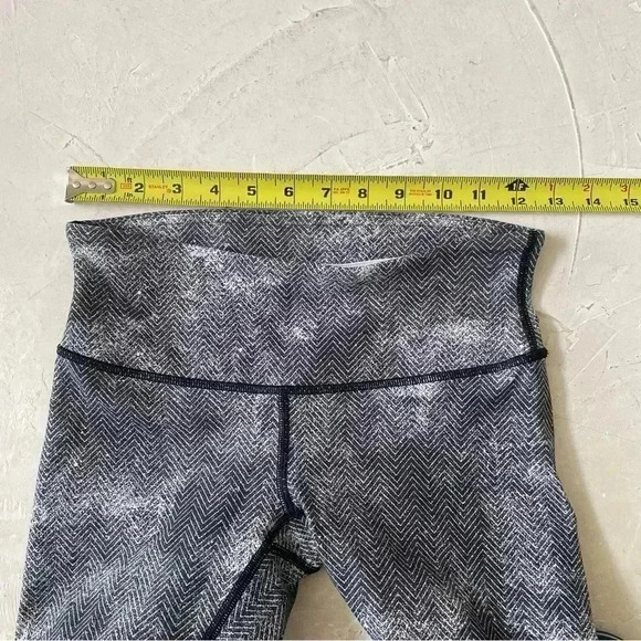 Lululemon Wunder Under Pant III In Diffusion White Black Size 4 - Picture 5 of 10